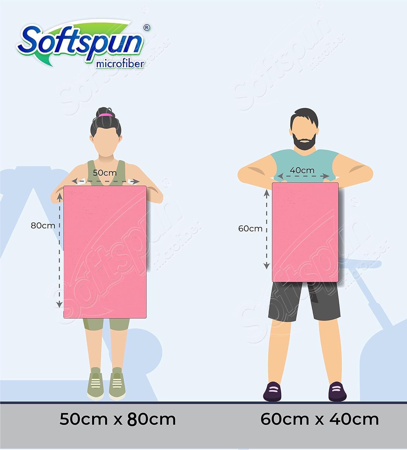SOFTSPUN Microfiber Car Drying Towel
